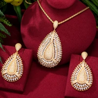 kellybola womens high quality luxury pendant necklace earrings jewelry set exquisite zircon wedding party jewelry accessories