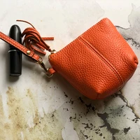 mini cute pocket purse lady handbag dumpling shaped leather short zipper coin small purse