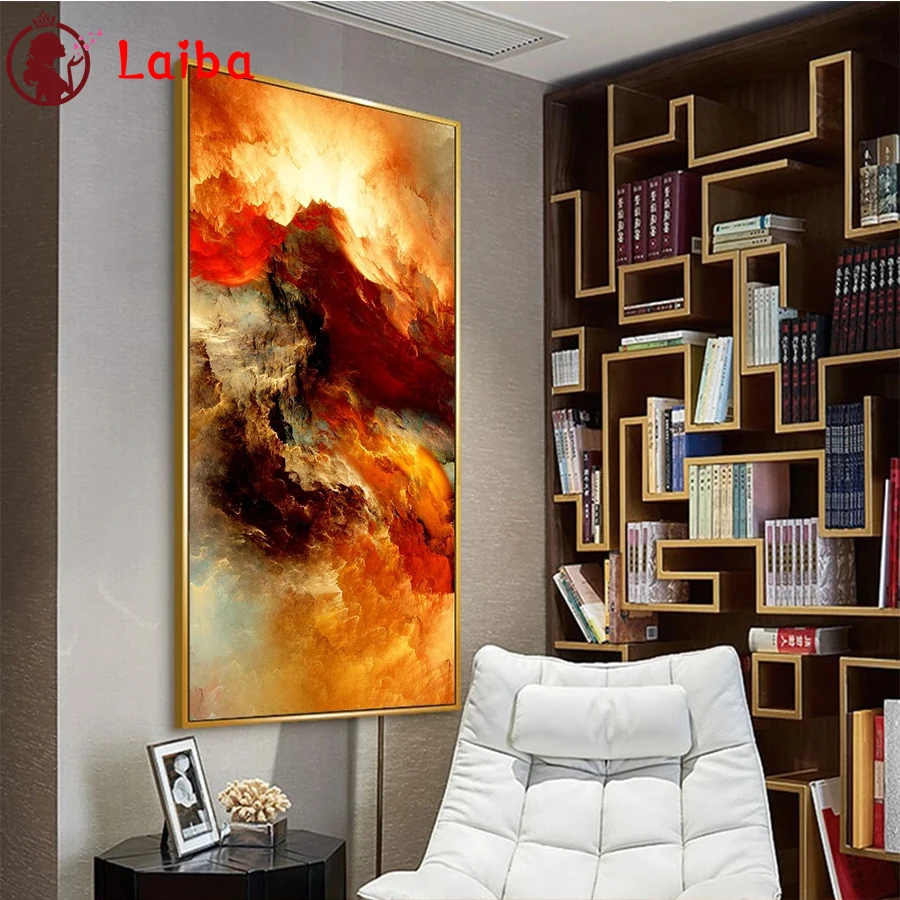 

Полноразмерная алмазная живопись, абстрактная красочная облако, пейзаж, мозаика, вышивка, картина, алмазная вышивка, распродажа, домашний д...