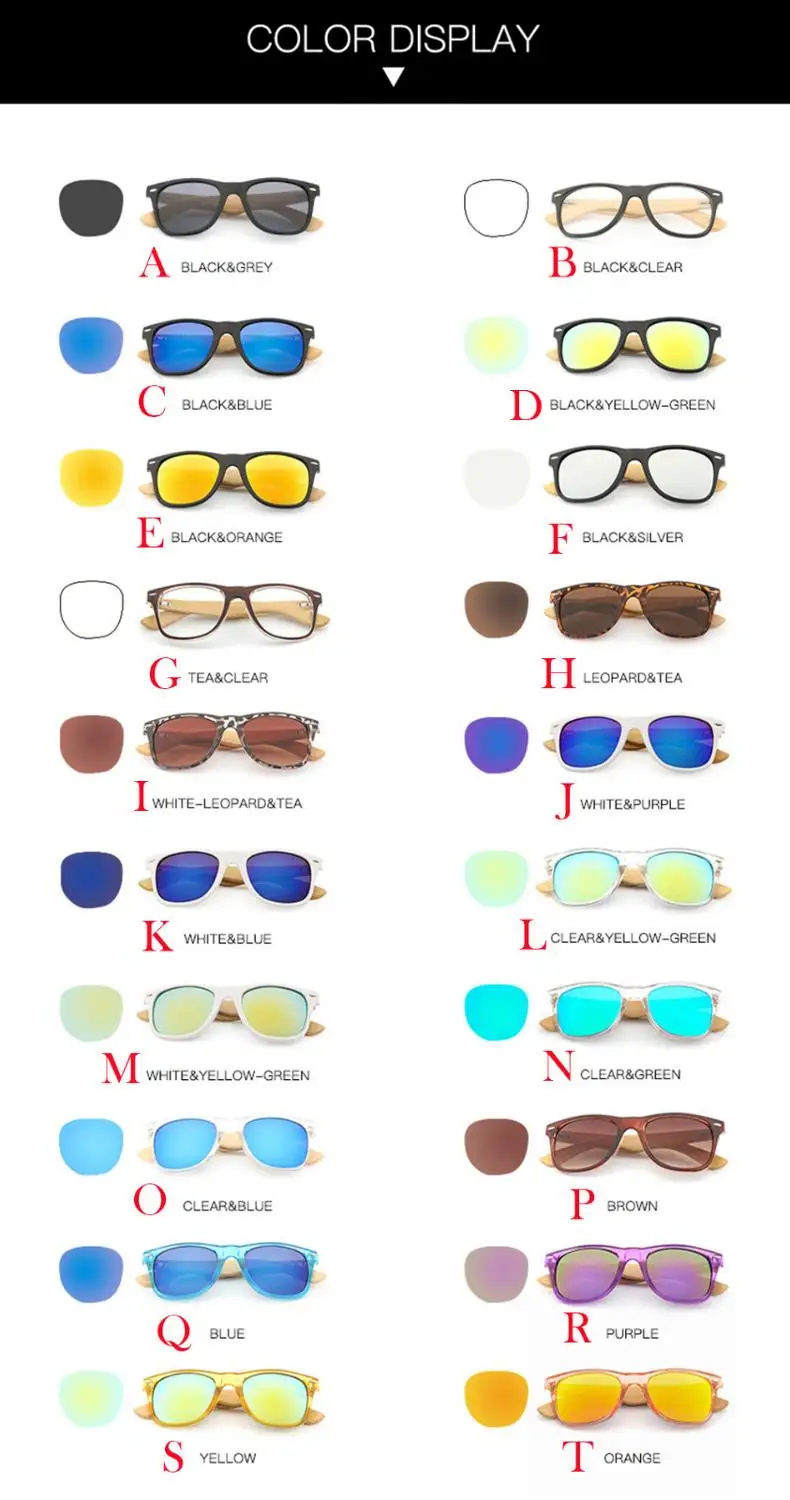 Солнцезащитные очки для мужчин и женщин бамбуковые поляризационные фотохромные