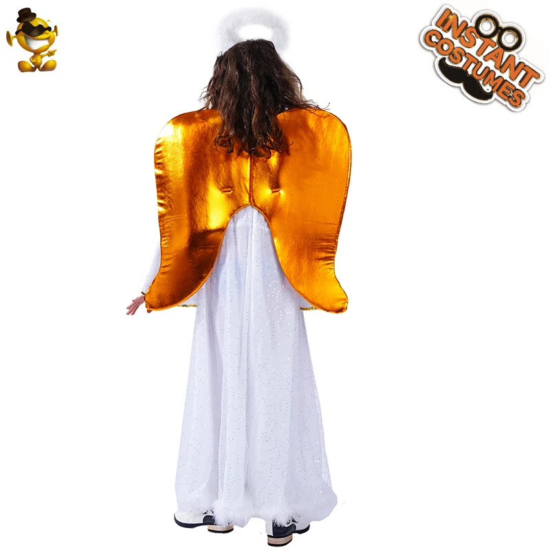 Маскарадные костюмы с ангелом и крыльями для девочек рождественской вечеринки
