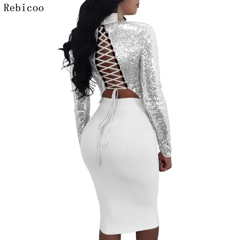 Осенний женский элегантный повседневный коктейвечерние костюм миди