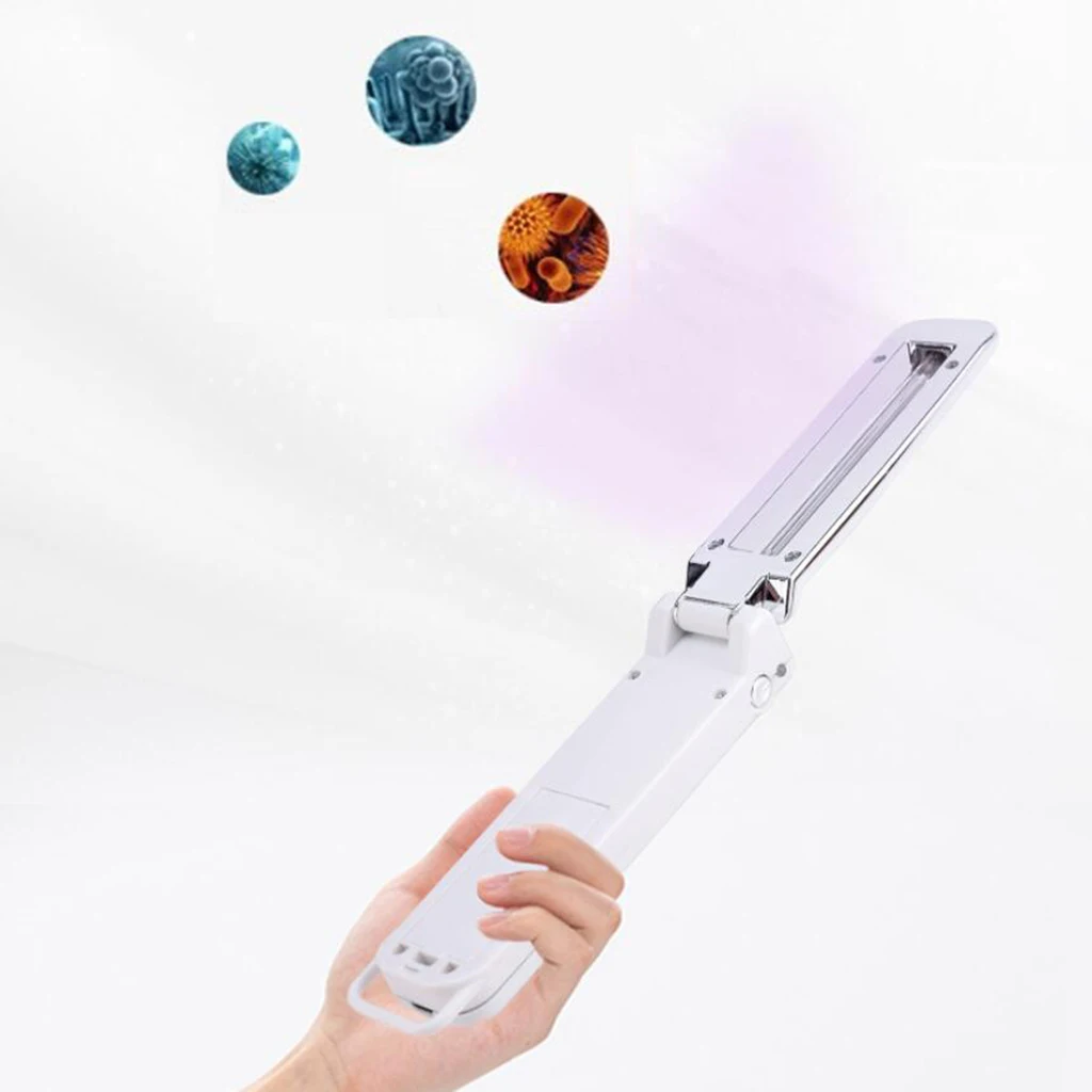 

IP55 UV Lamp Antibacterial Handheld UVC Sterilizer Disinfection Folding Ultraviolet Germicidal Light Travel Bactericidal Lamps