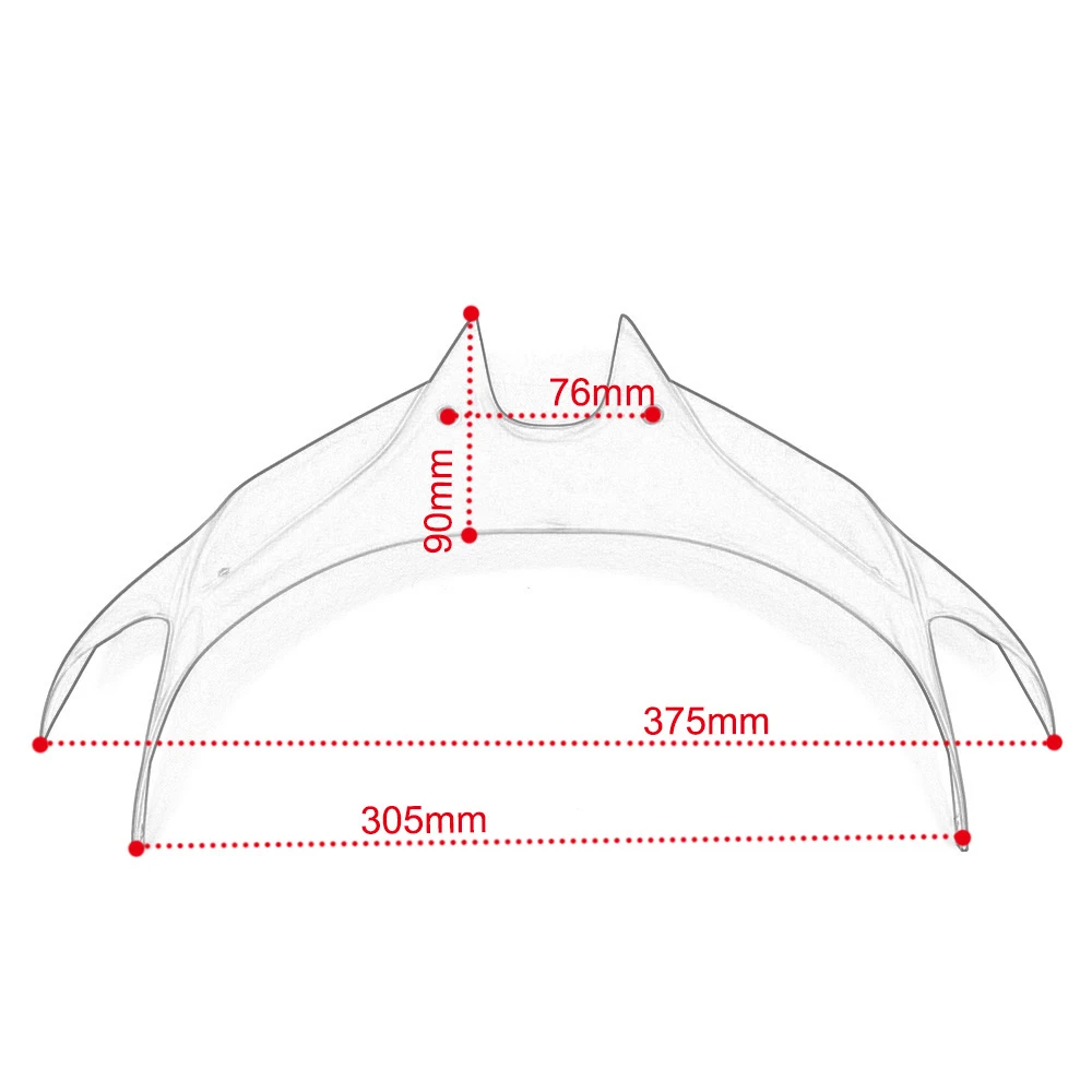 Мотоциклетные Углеродные передние Обтекатели аэродинамические крылышки ABS