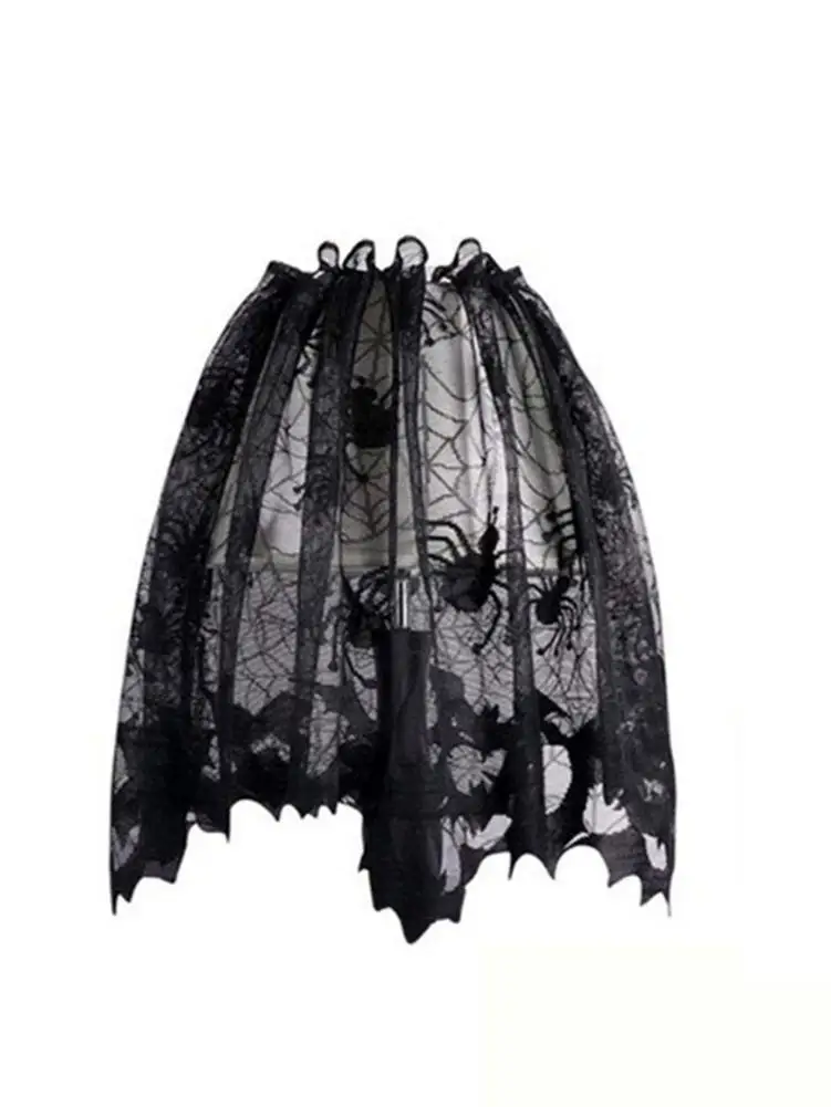 3 в 1 Хэллоуин плетеная штора лампа оттенок покрытия ткань черный паук Летучая