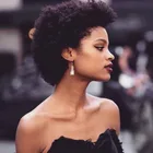 Короткие вьющиеся парики, парики из человеческих волос для черных кудрявых париков, дешевый афро-парик для женщин, женский семейный бразильский 100% натуральный парик из волос