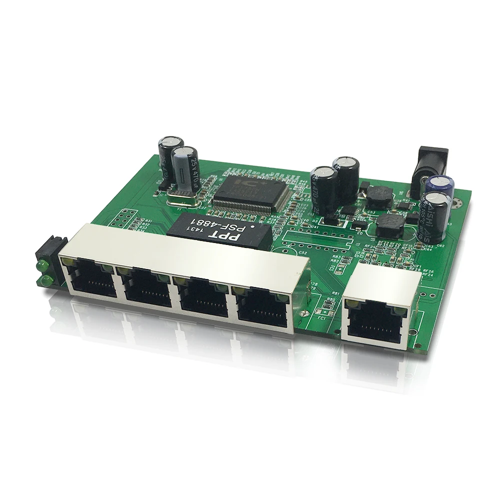 Подключи и работай полный/полудуплексный 5-портовый RJ45 Ethernet Быстрый коммутатор