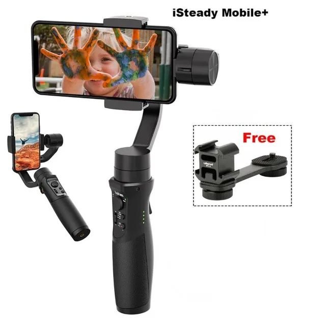 Стабилизатор Hohem iSteady Mobile Plus для смартфона iPhone 11 Pro Max Galaxy S10/Plus/S9 видеоблоггера pk dji