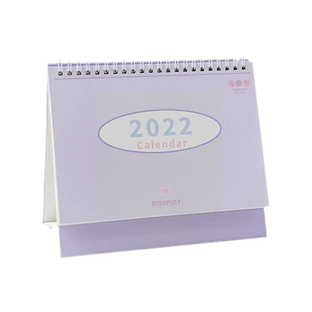 

2022 Kawaii Macaron Color Desk Calendar Plan Notebook Calendar Cute Notepad Creative Desktop Book Calender Desktop Large D6J3