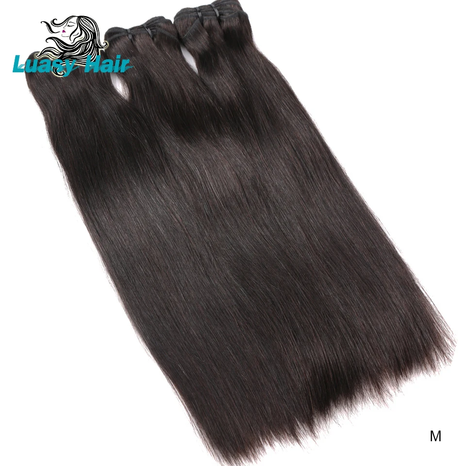 Прямые бразильские волосы Luasy волнистые пучки 8 28 дюймов 100% Реми 3 4 пряди сделка