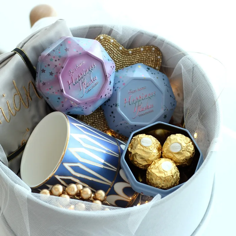 5/10 шт. Индивидуальная коробка для конфет с изображением звездного макарона