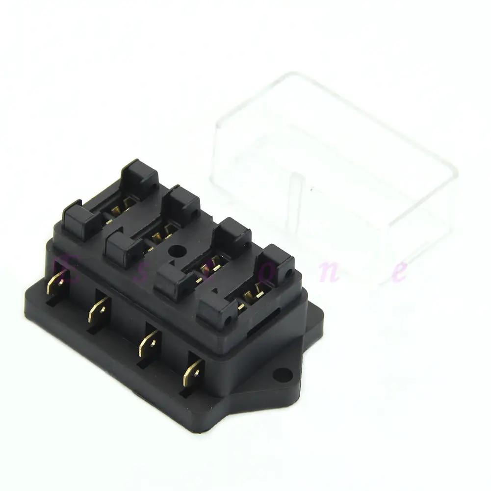 FUSE HOLDER BOX 4 WAY CAR VEHICLE CIRCUIT AUTOMOTIVE BLOCK | Автомобили и мотоциклы