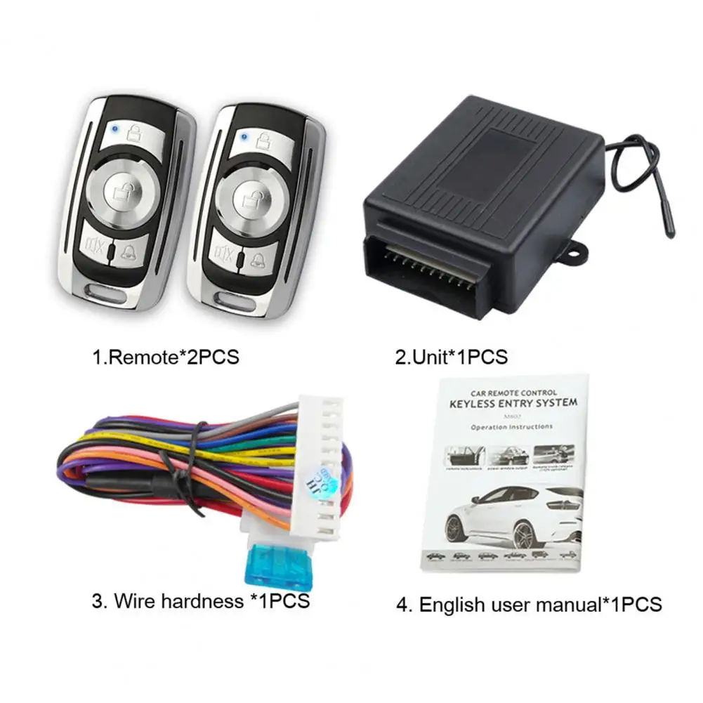 

80% Hot Sales!! 1 Set M602-8133 Auto Remote Central Kit Keyless Universal Plastic Anti-theft Auto Central Locking Kit for Car