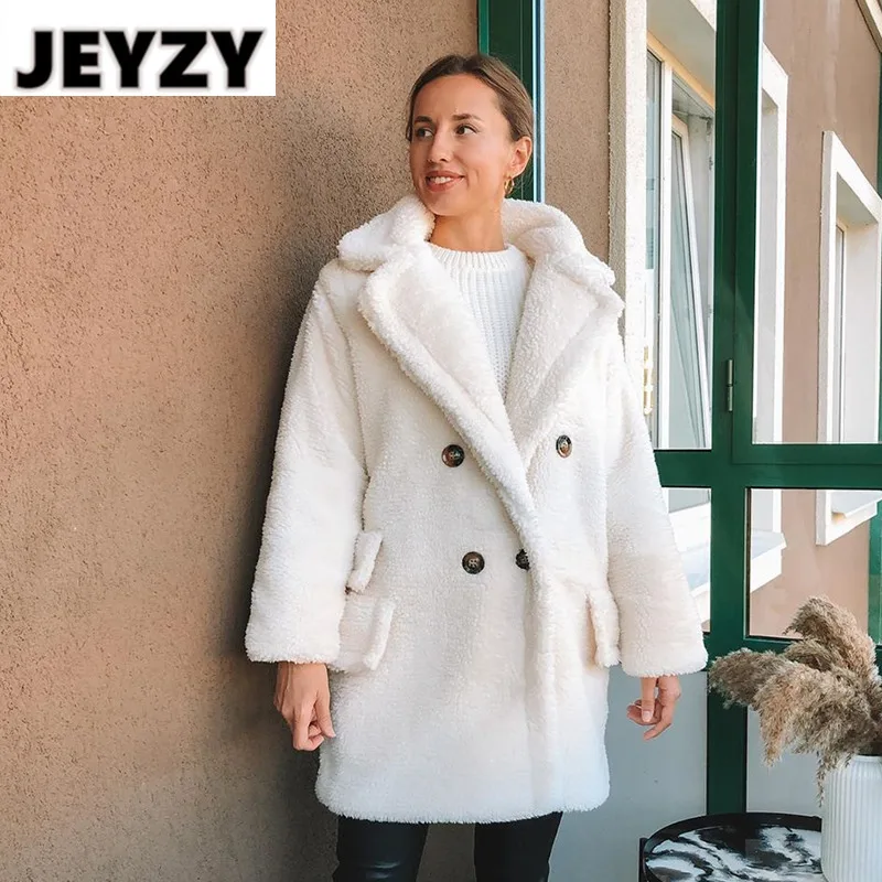 

Брендовые модные шикарные куртки с плюшевым медведем, женские пальто на зиму 2021, стильное длинное пальто из искусственного меха, Женская То...