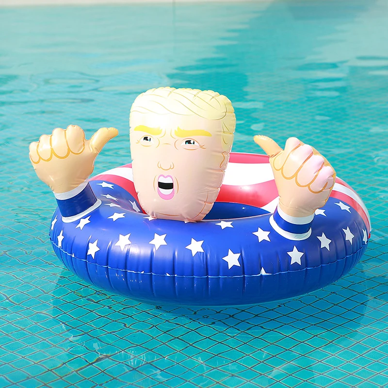 

Pool Party Toy Swimming Ring Circle Pool Float Donald Trump Best Inflatable The Summer Fun Trump Swimming Floats Kids Adult Gift