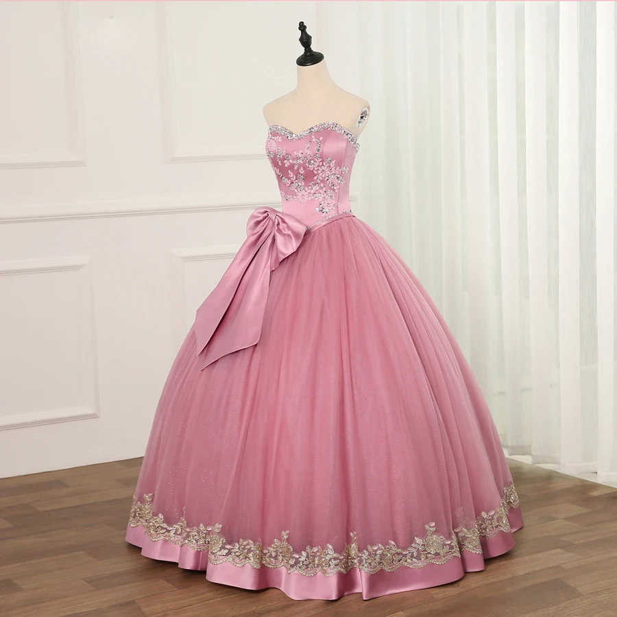 Бальное платье Jiayigong дешевые платья Quinceanera тюль с бусинами блестками большим