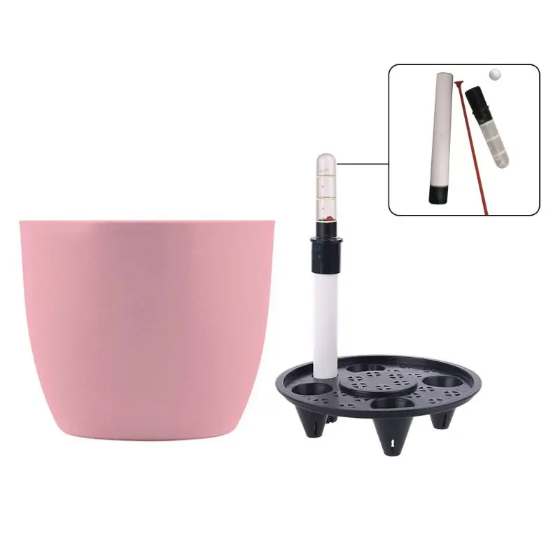 

PP Self Watering Planters Flower Pots Indoor with Water Level Indicators 6x5'' P82C