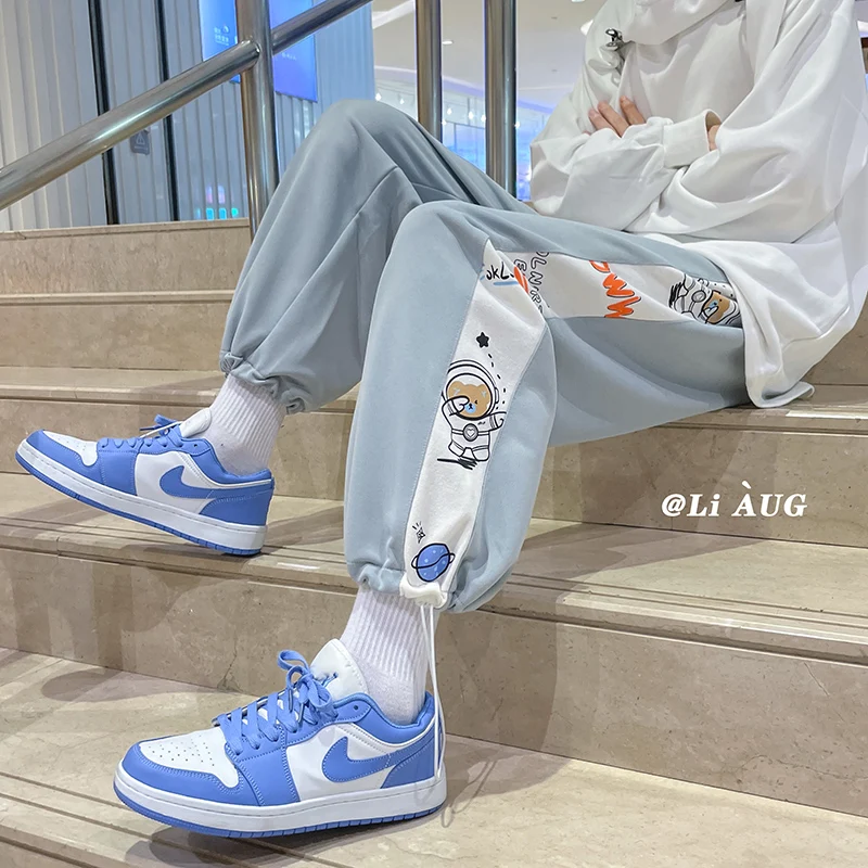 

2021 fall ins guard pants trend sports pants ins loose casual pants men