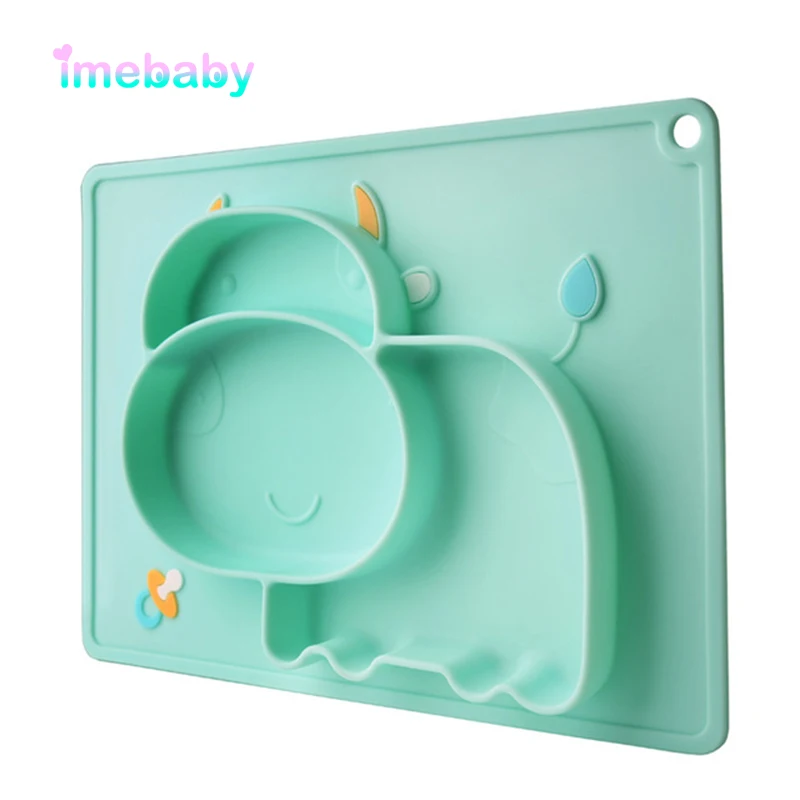 

Imebaby Silicone Baby Bowl Children's Tableware plate on the sucker Bowl Child Meal Feeding baby plate