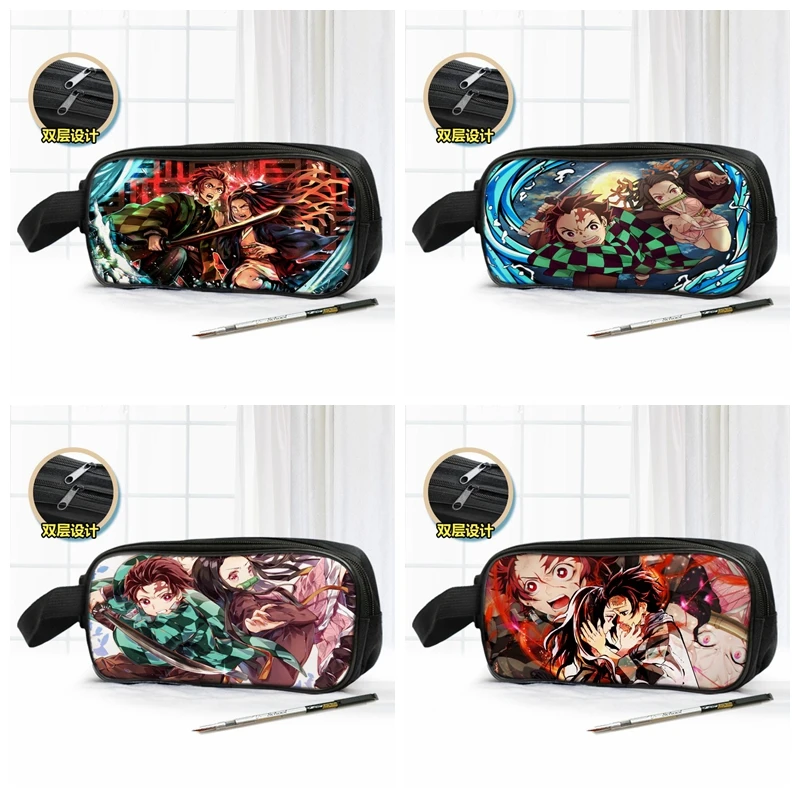 IVYYE Kimetsu no Yaiba модные аниме косметички на заказ школьные Мультяшные карандаши