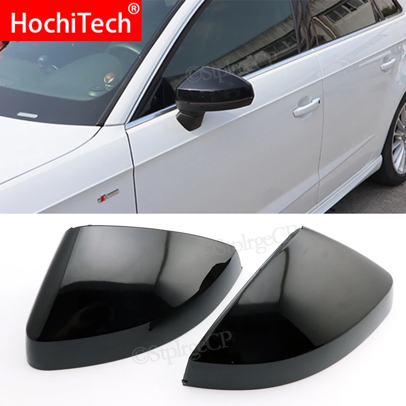 

2pcs For Audi A3 S3 8V RS3 Car Rearview Mirror Cover Cap Shell Housing door side wing mirror cover 2013 2014 2015 2016 - 2019