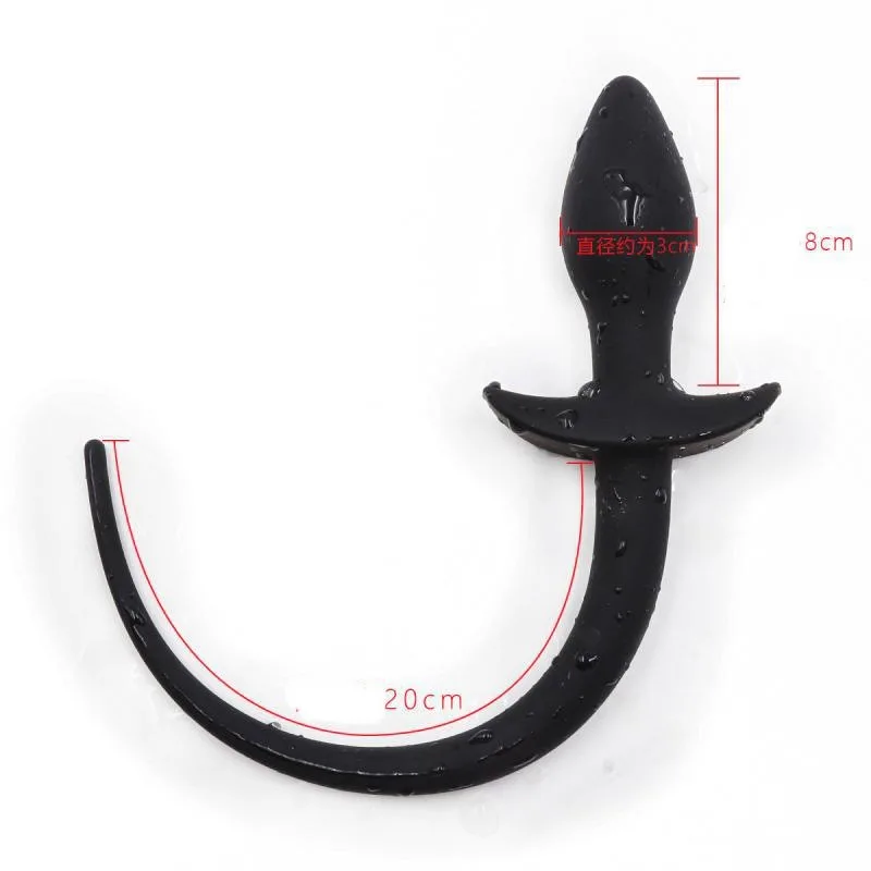 Silicone Dog Tail Anal Toys G-spot Stimulator Butt Plug Slave Expander Women Men Gay Sex Game BDSM Erotic Products | Красота и