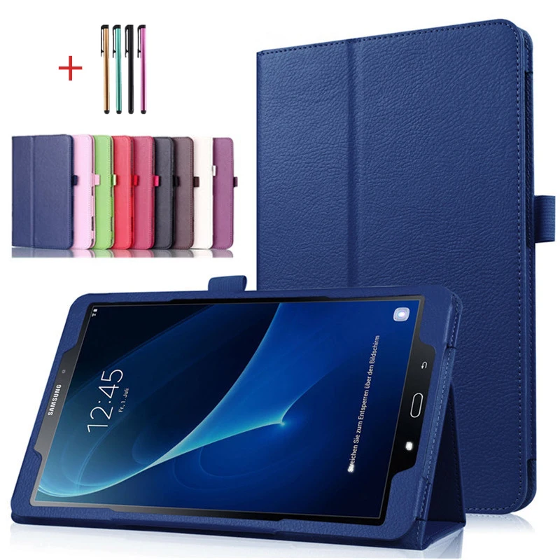 

Чехол для планшета Samsung Galaxy Tab A7 10,4, T500, T505, T507, Tab A 10,5, T590, T595, кожаный складной флип-чехол с подставкой + ручка