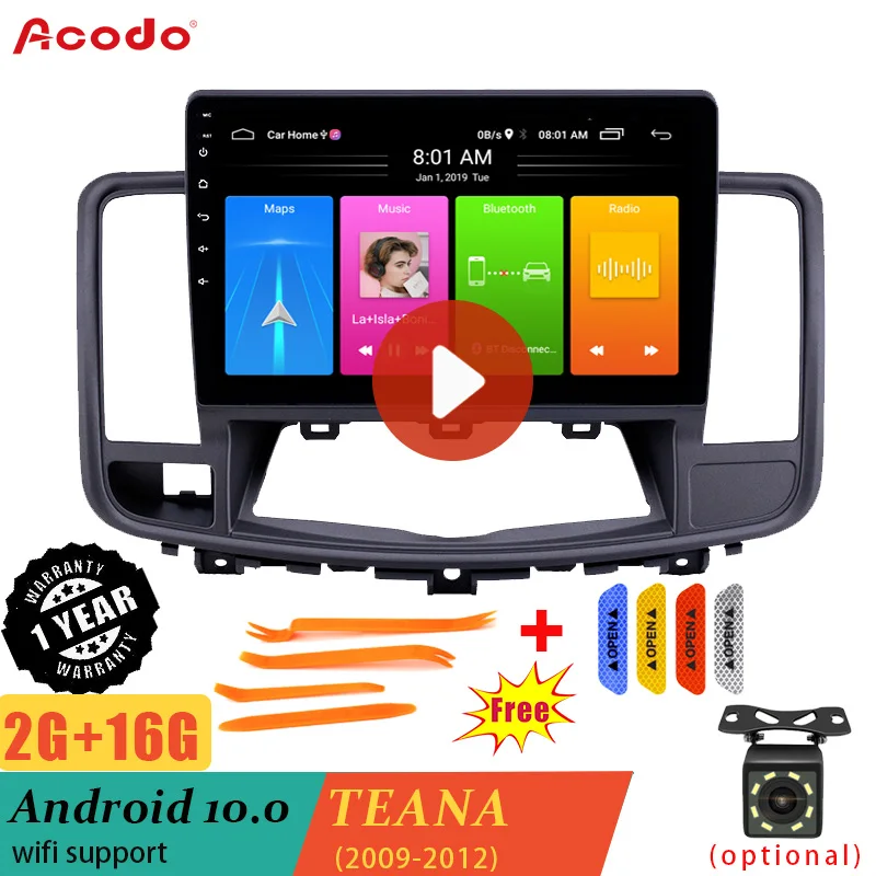 

Автомобильный радиоприемник ACODO, Android для Nissan TEANA 2009-2012, GPS-навигация, мультимедийный видеоплеер, автомобильное стерео 2 DIN