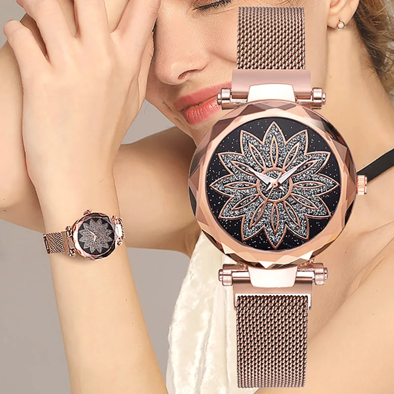 

Women's Watches Quartz Watch with Glass Mirror Alloy Strap for Daily Official LL@17