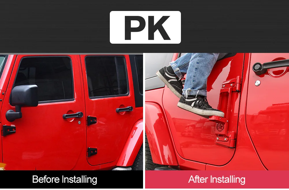 MOPAI дверные петли для автомобиля ножной упор педали подножки для Jeep Wrangler JK JL 2007- автомобильные аксессуары Стайлинг