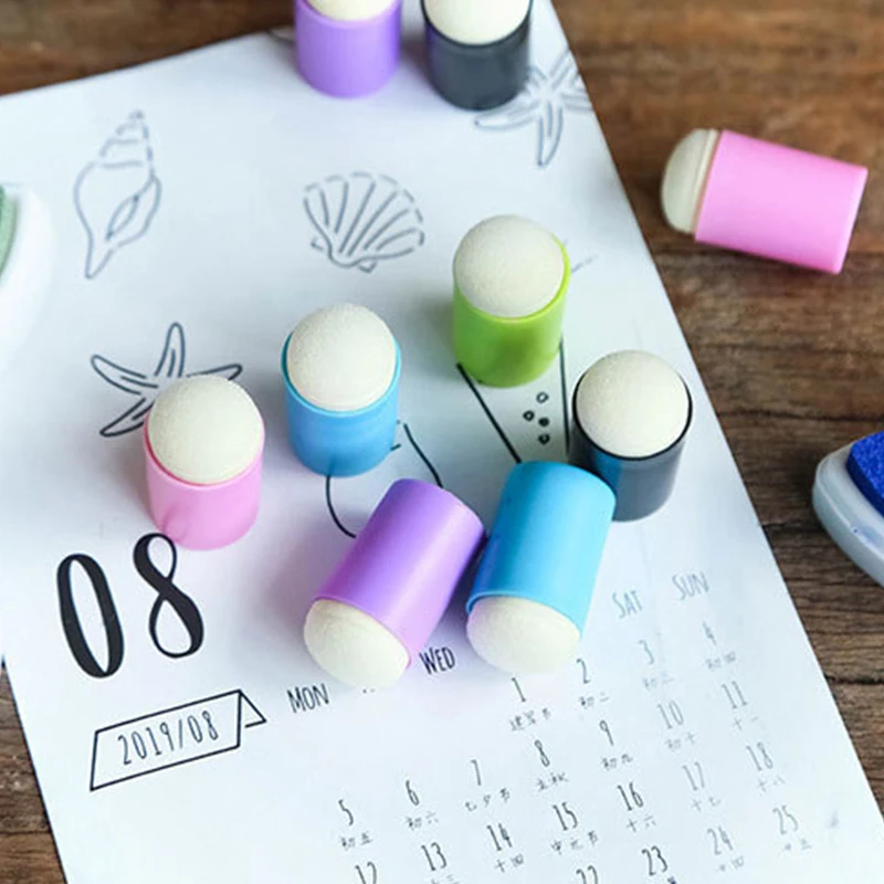 

Ручная учетная запись, чернильная подушка для пальца, инструмент для размазывания, линейка для рисования с отверстиями для учащихся и студе...