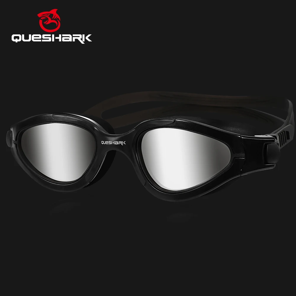 QUESHARK Women Men HD Anti-Fog UV Protection Polarized Swimming Goggles Water Sport Swim Diving Glasses With Portable Box Set