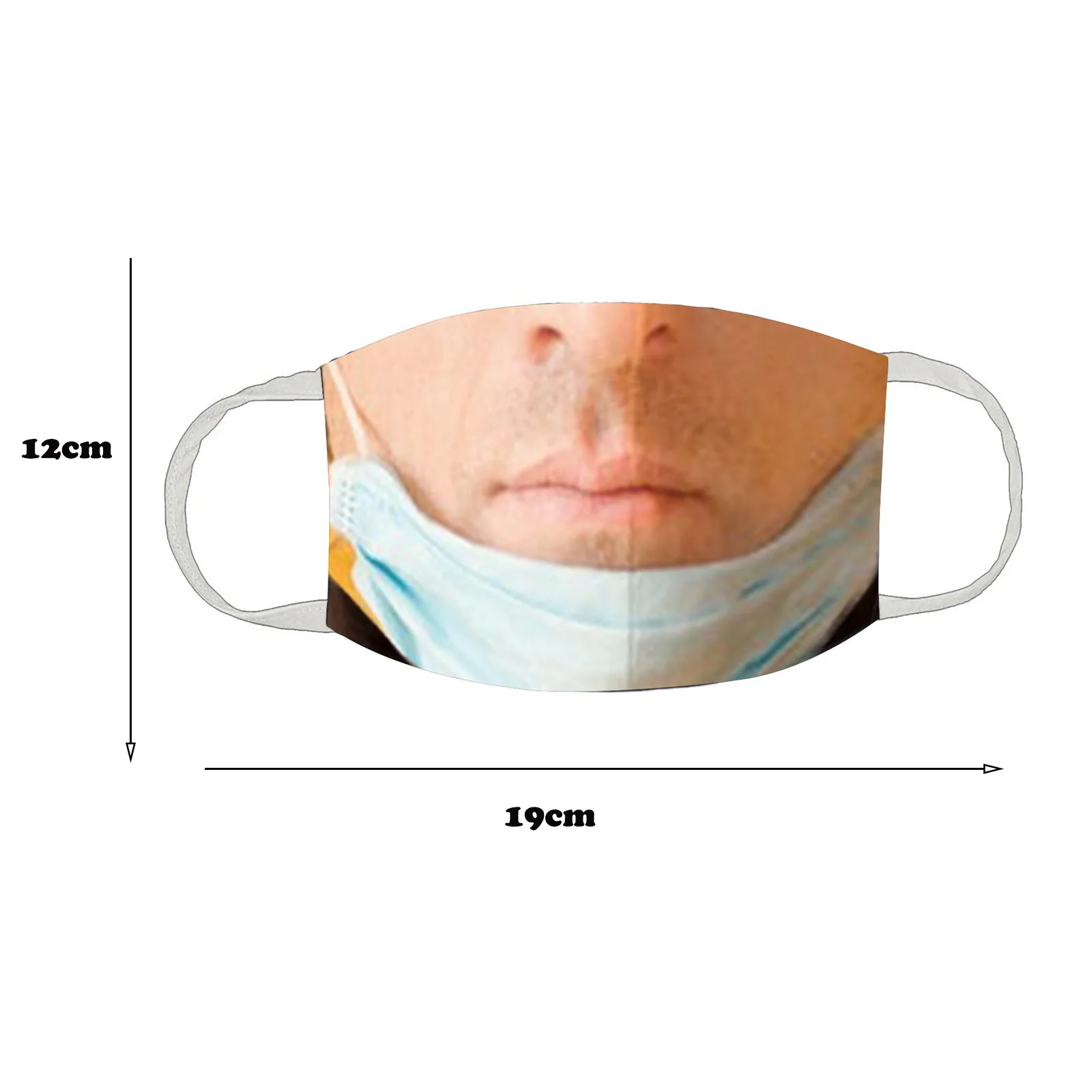 

Adult Unisex Funny Printing Face Masks Reusable Washable Dustproof Cotton Mouth Mask Anti Pollution Breathable Mascarillas