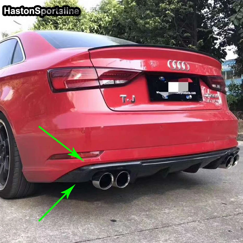 A3 седан отделение из углеродного волокна подходит для Audi Standard 2017 ~ 2020 задняя губа
