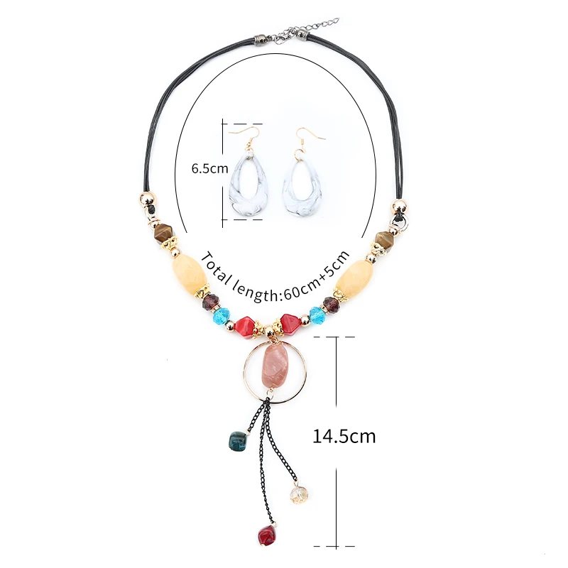 Модная акриловая Хрустальная кожаная веревка искусственная Геометрическая