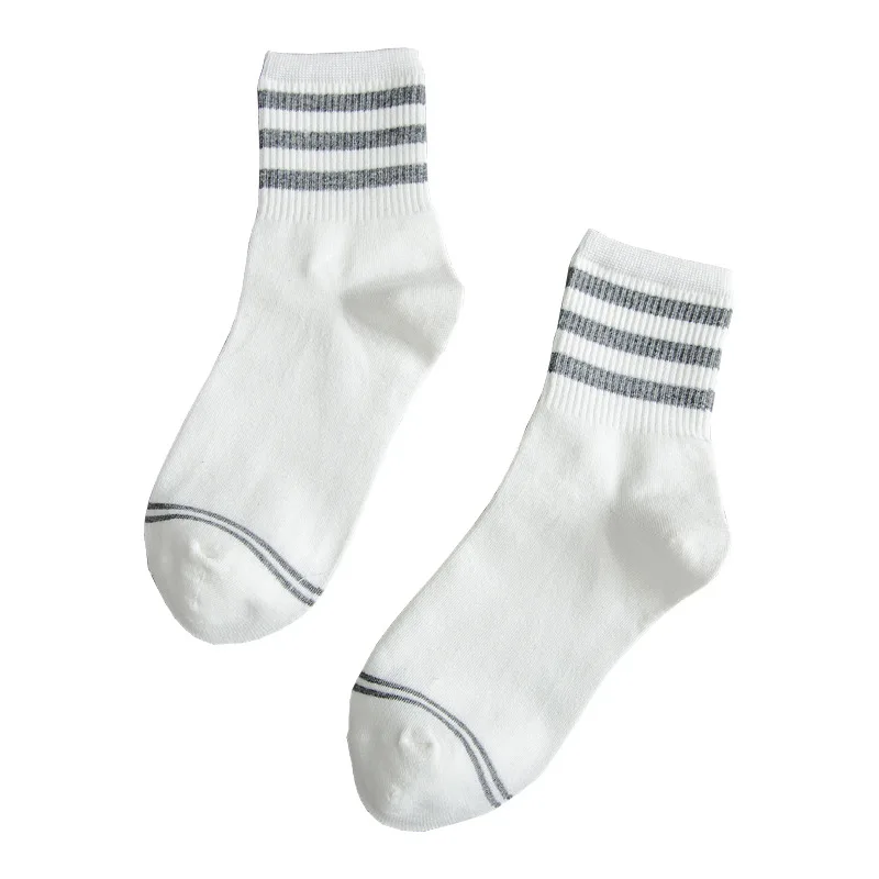 Женские носки 2018 полосатые хлопковые повседневные студенческие корейские