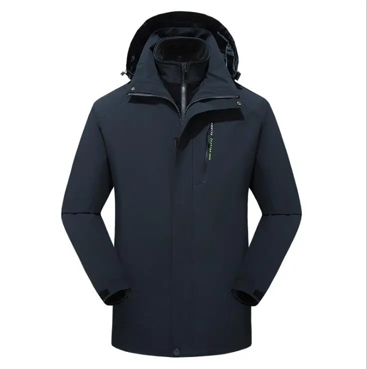 

2020 новая зимняя теплая куртка мужская водонепроницаемая ветрозащитная Повседневная куртка с капюшоном флисовая куртка