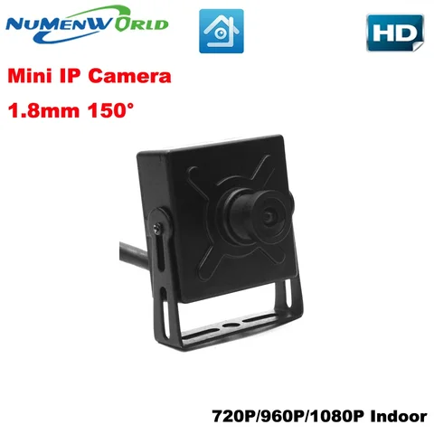 IP-камера с углом обзора 150 градусов, широкоугольная, 1080P HD, с датчиком движения в помещении
