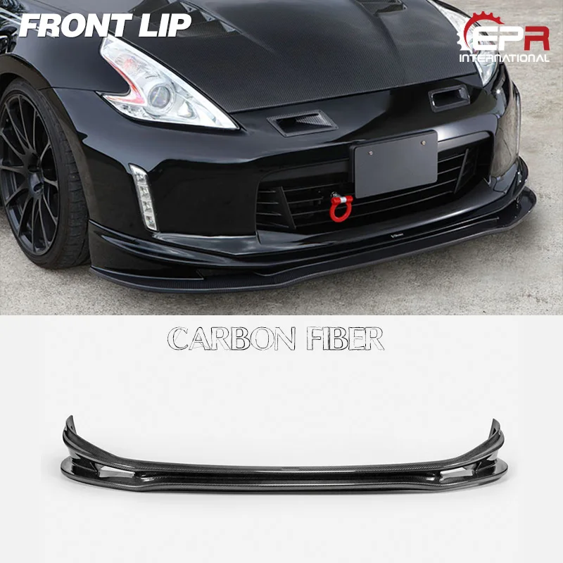 Для Nissan 370Z Z34 углеродное волокно Kouki Late Model Vars Style Front Lip(facelift) тюнинг часть для Carbon Lip