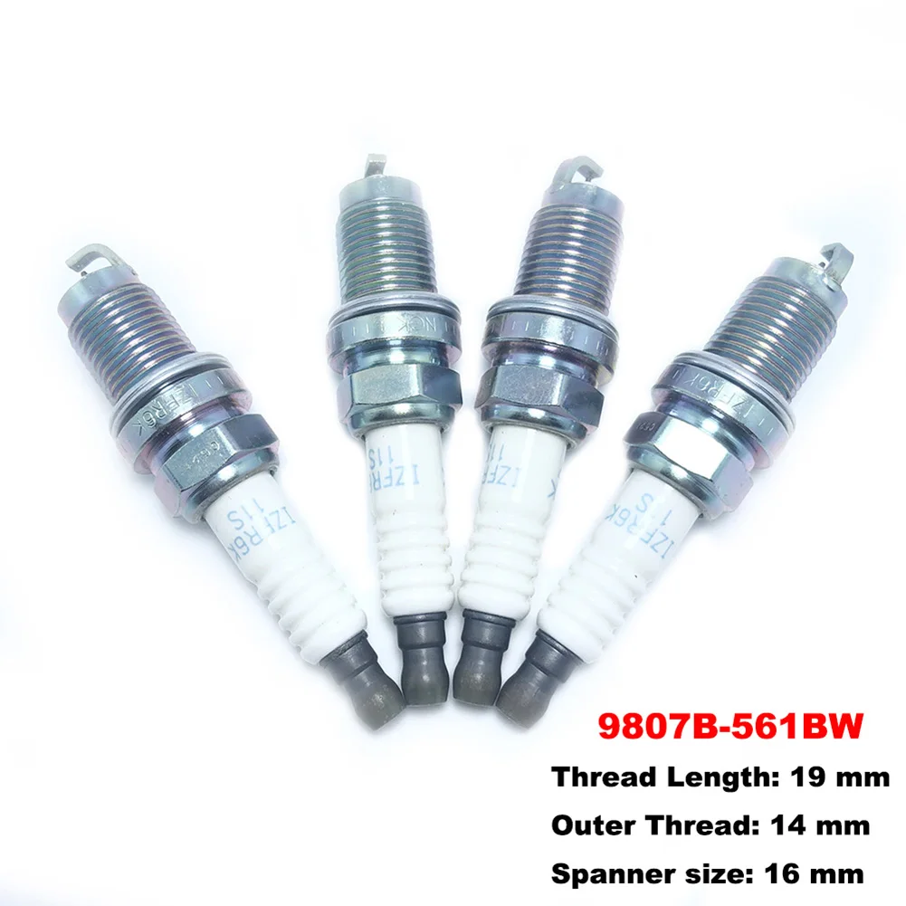 

4pcs 9807B-561BW IZFR6K11S Iridium Laser Spark Plug FIT FOR Honda CIVIC VIII 1.8 CR-V III 2.0 FR-V 1.8 2006-2011