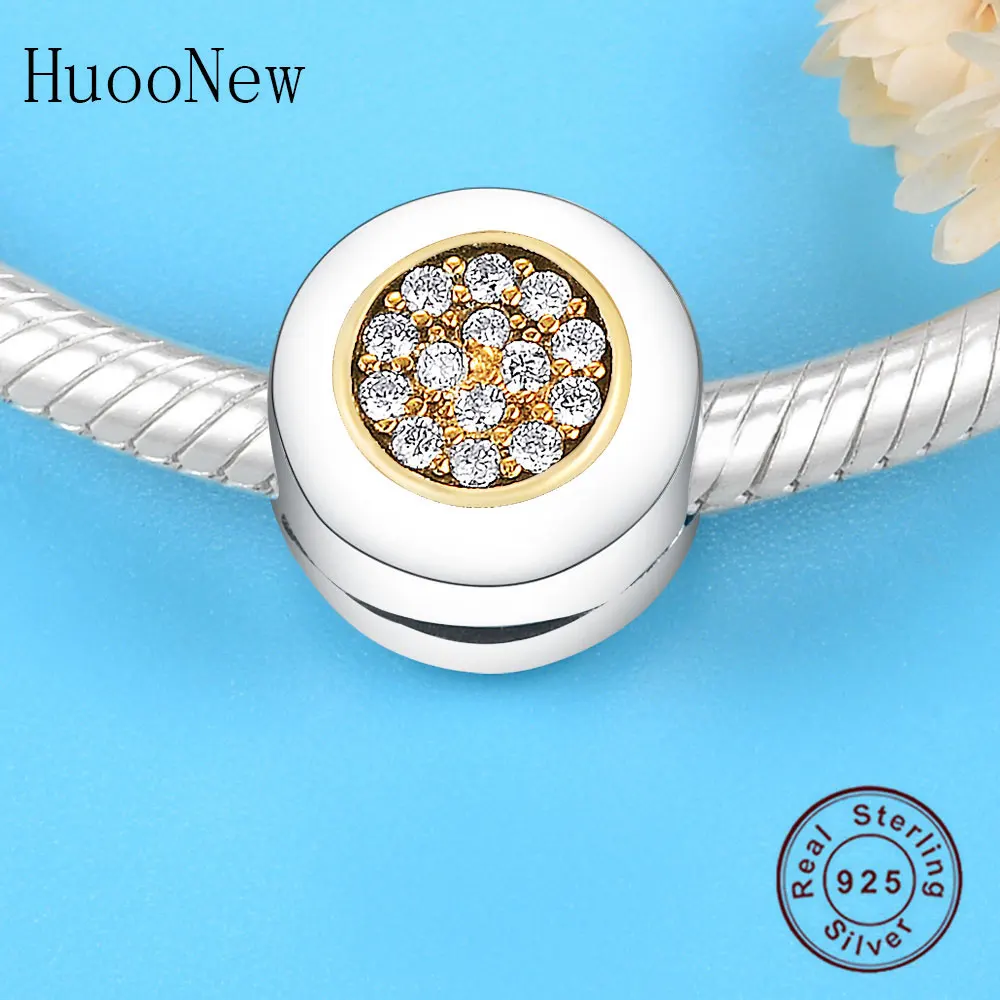 HuooNew подходит оригинальный Пандора Амулеты Браслет с подвесками 925 пробы