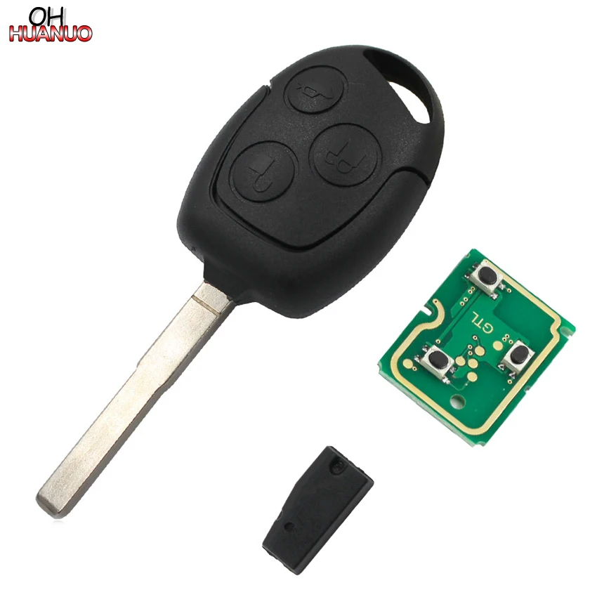 3 кнопки Smart Remote Автомобильный ключ 433 МГц с чипом 4D63 для Ford Focus HU101 Blade | Автомобили и