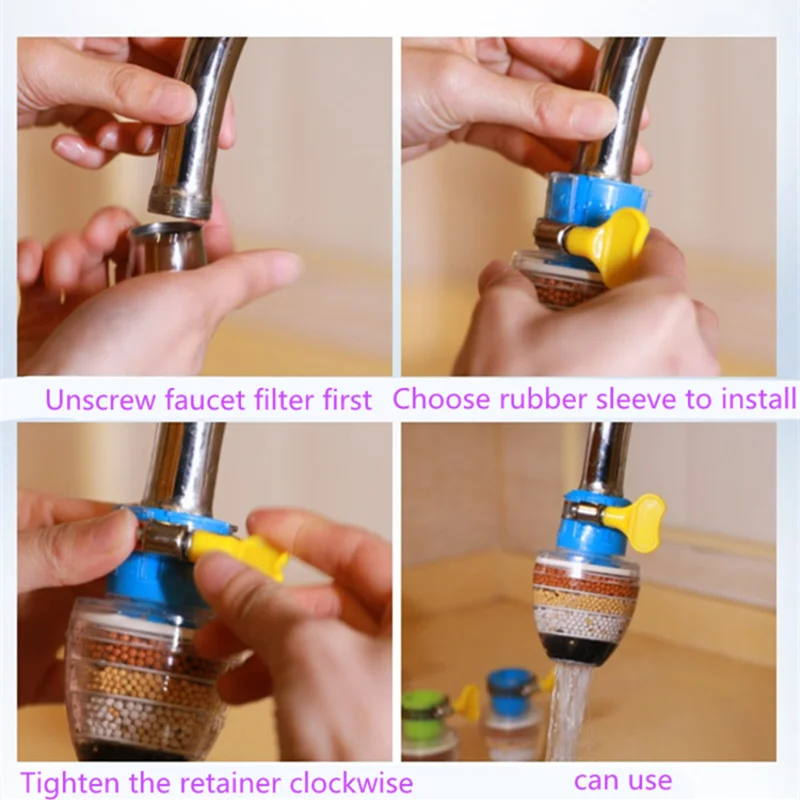 Универсальный фильтр расширитель для крана 6 слойный удаления хлора защита от