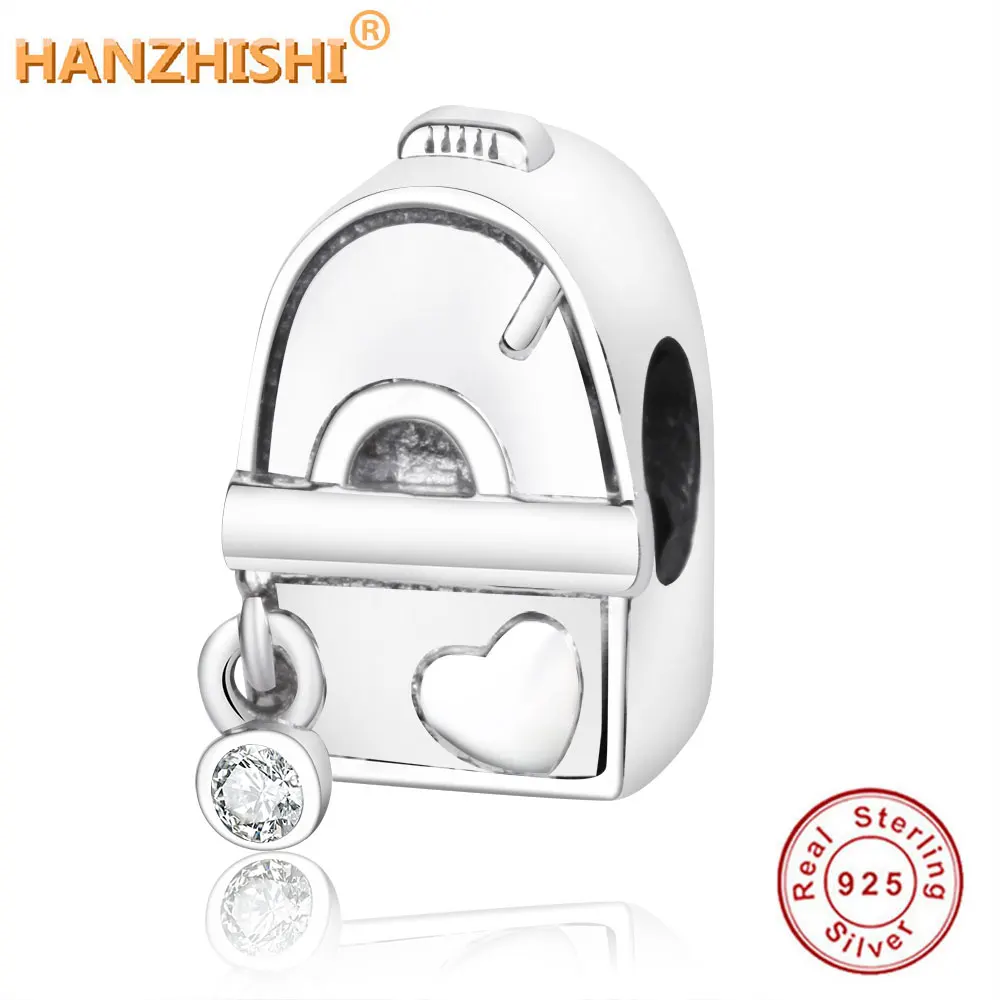 

Оптовая цена, новинка, подвеска для сумки приключений из стерлингового серебра 925 пробы, высококачественные подвески для браслетов, школьна...