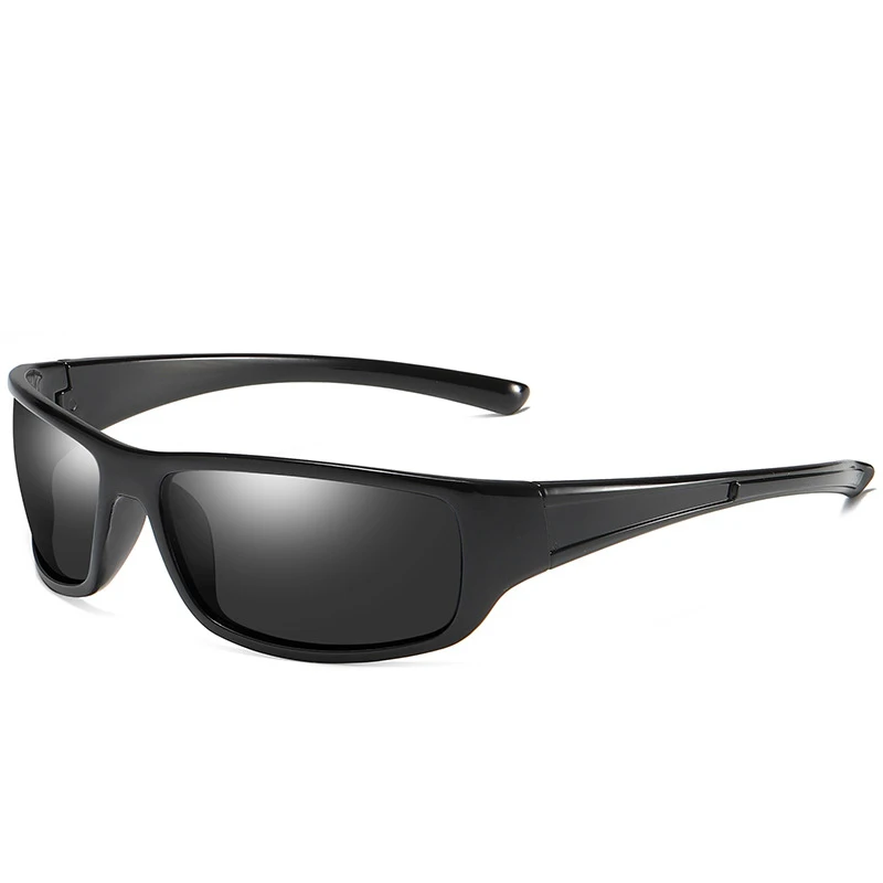 C1 bright black blac HBK, фирменный дизайн, спортивные поляризационные солнцезащитные очки для мужчин, для бега на велосипеде, вождения, HD, антибликовые солнцезащитные очки, для улицы, защита от уф400 лучей - Цвет линз: C1 bright black blac