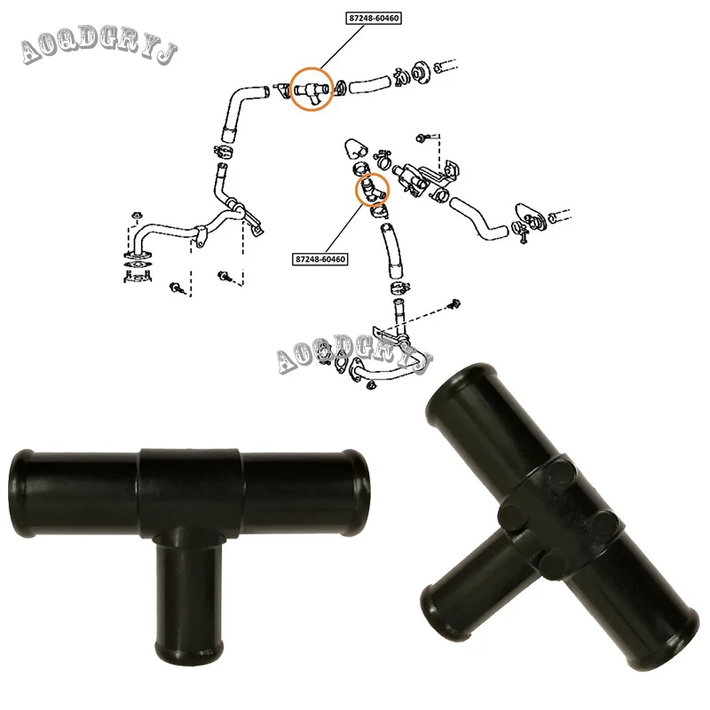 Автомобильные аксессуары 2 шт. шланг нагревателя выходные Т образные трубы