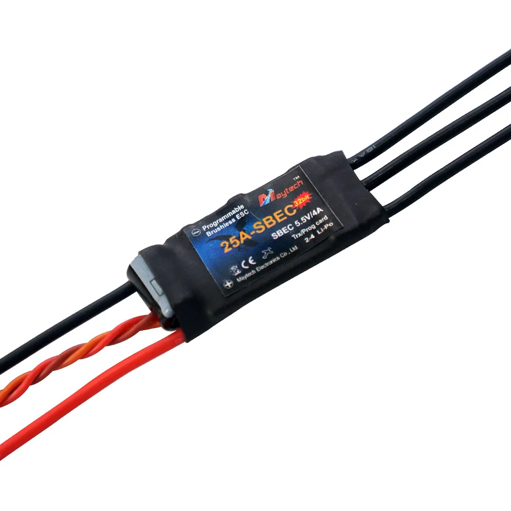 Контроллер двигателя Maytech MT25A-SBEC-FP32 25 А регулятор регулятора оборотов для