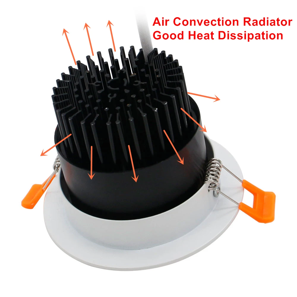 [DBF] сверхъяркий COB светодиодный встраиваемый Точечный светильник Epistar 5 Вт 9 12