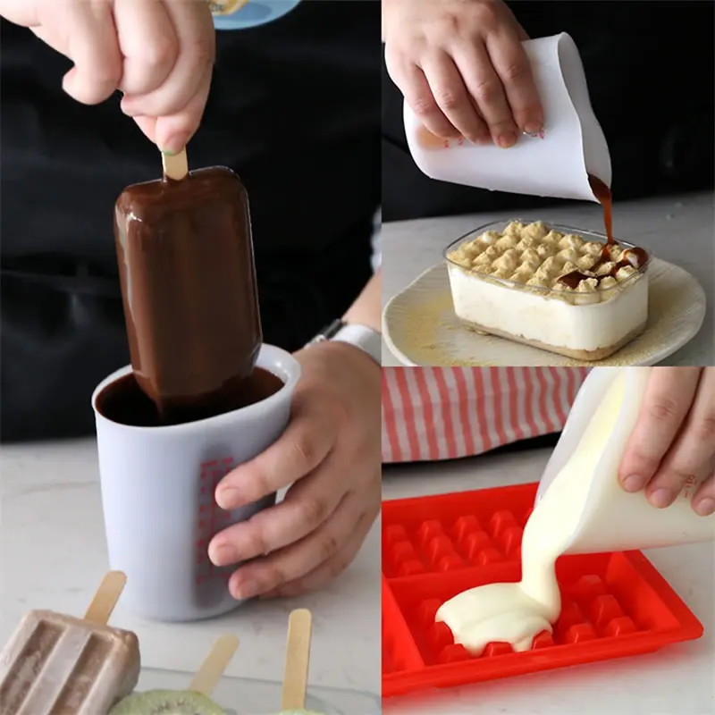 Силиконовая кухонная мерная чашка OBR для выпечки 250 мл мерные чашки приготовления