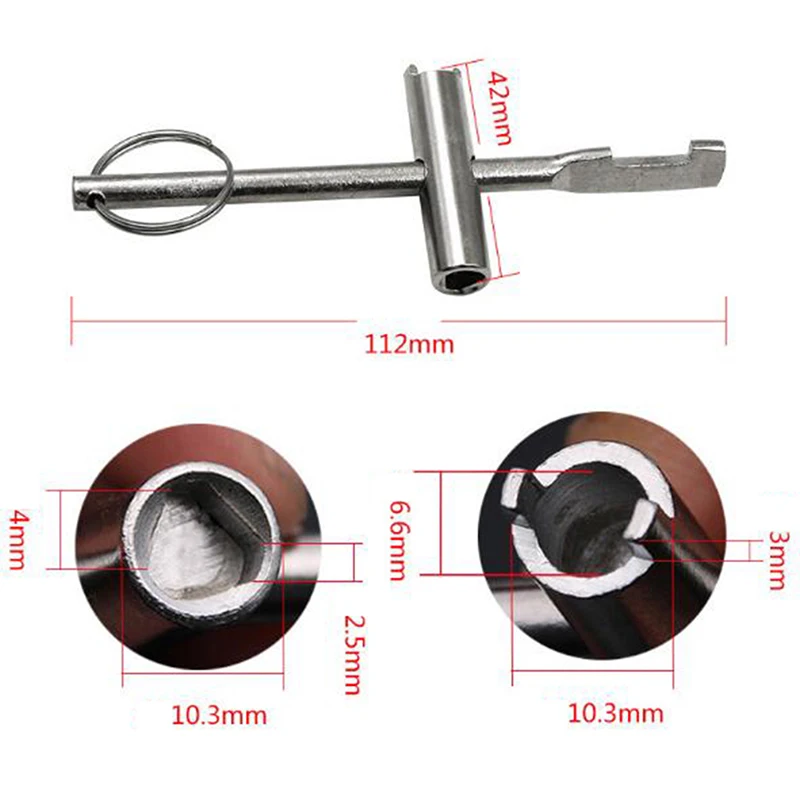 

1Pcs Move Handle Triangle Key Wrench Universal Key Wrench Triangle Key Panel Lock Key Hand Tool
